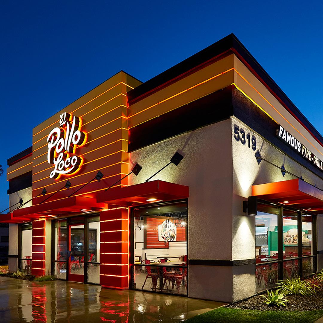 Exterior view of El Pollo Loco restaurant