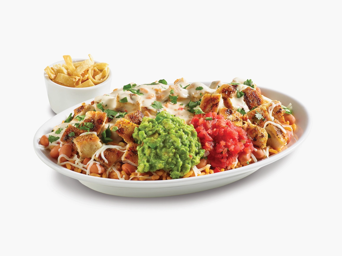 Original Pollo Bowl sprinkled with cilantro