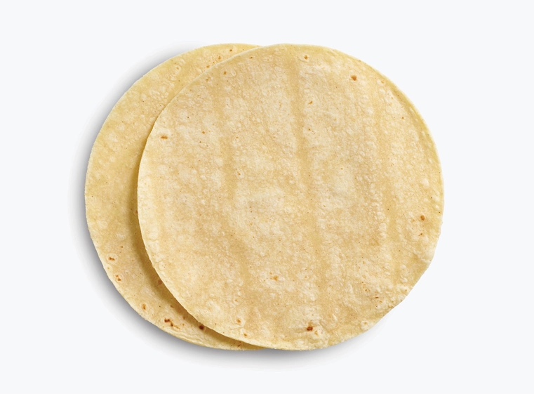 Stack of 6" corn tortillas