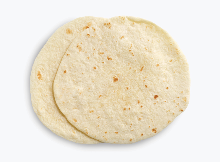 Stack of 6" flour tortillas