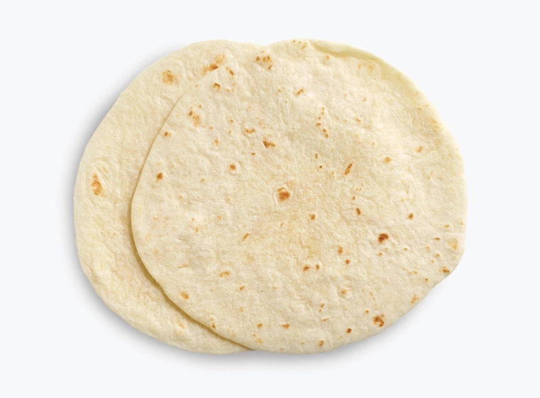 Stack of 6" flour tortillas