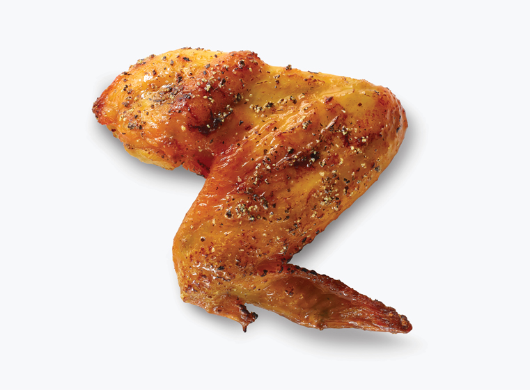 One fire-grilled chicken wing