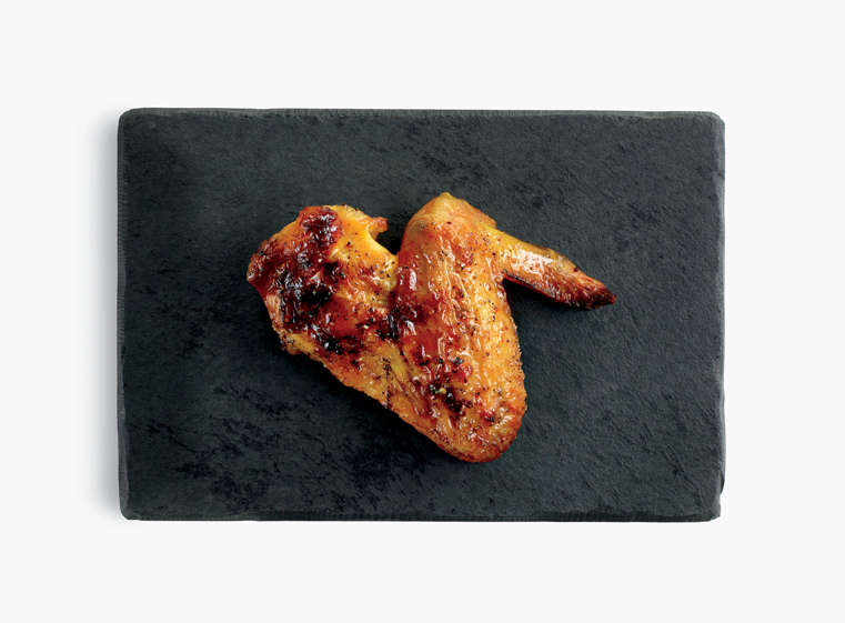 One fire-grilled chicken wing
