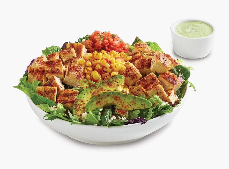 Tostadas & Salads - Street Corn Double Pollo Salad