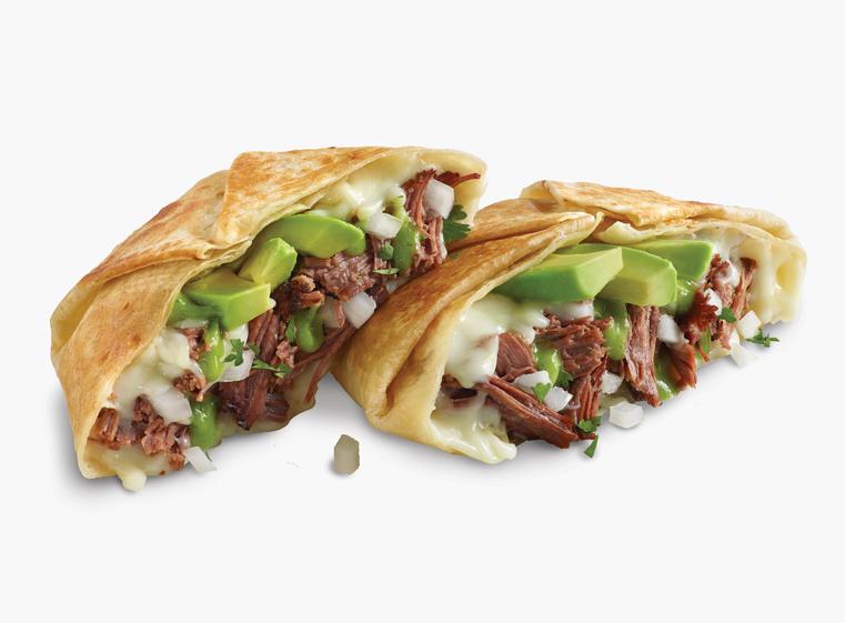 Shredded Beef Avocado Stuffed Quesadilla