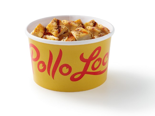 Cup of chopped chicken breast