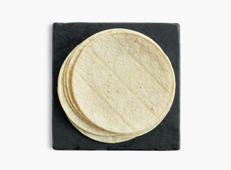 Stack of 6" corn tortillas