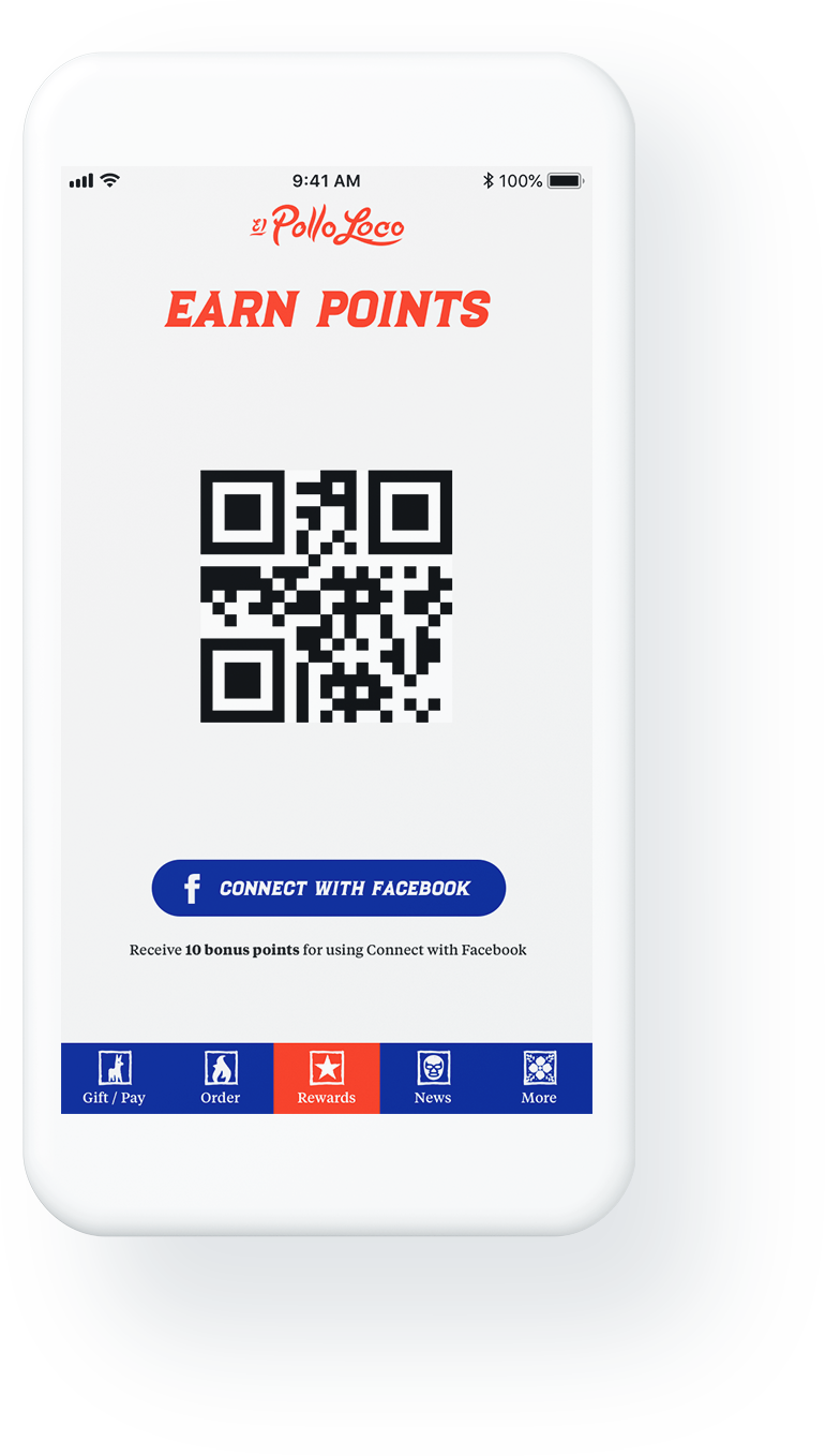 Loco Rewards Mobile application - Earn Points screen