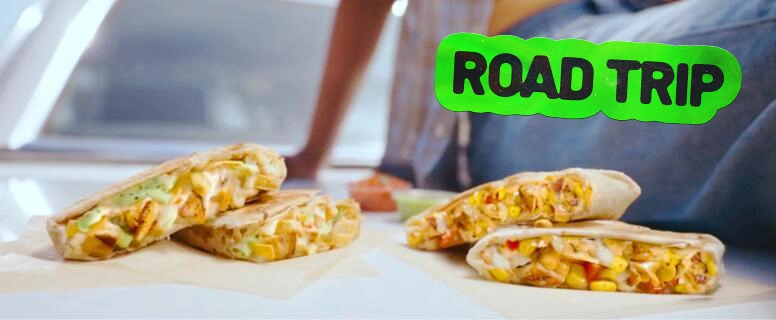 Road-trip-challenge-quesadillas.webp Loaded Quesadilla out a car window