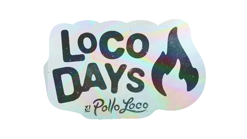 Logo sticker for Loco Days - El Pollo Loco
