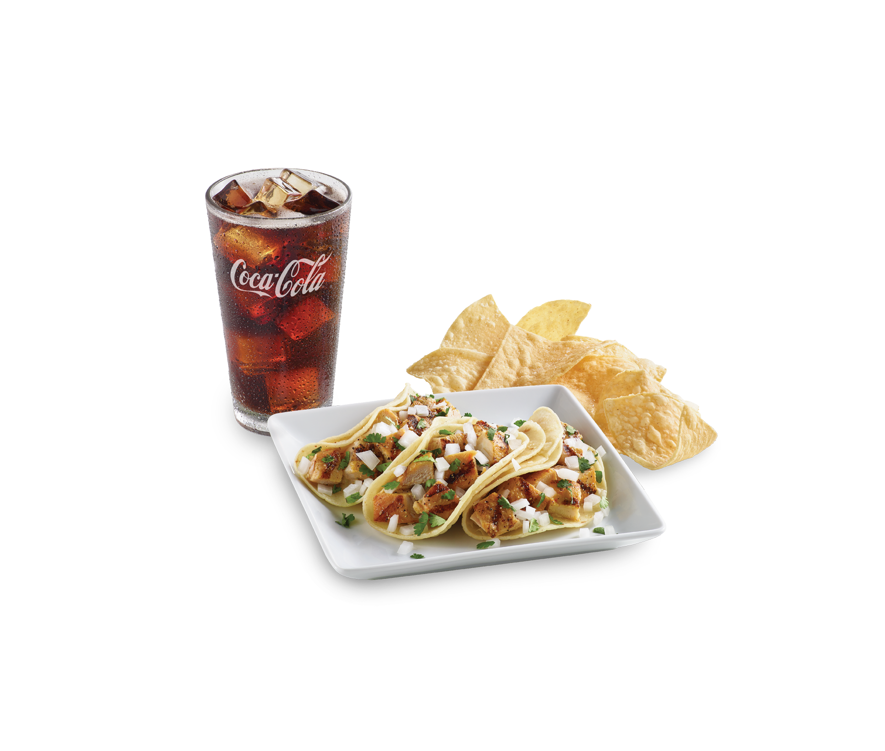 Chicken Tacos al Carbon Combo