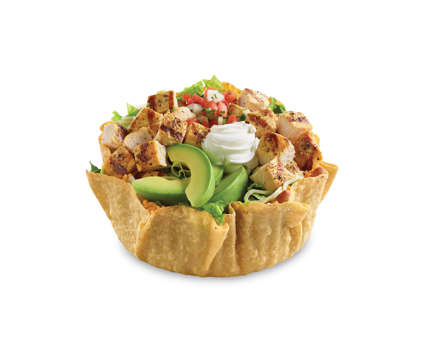 Double Chicken Tostada Salad